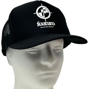 Feature Trucker Hat Baseball Cap Black Streetwear Sneaker Culture Mesh Snapback